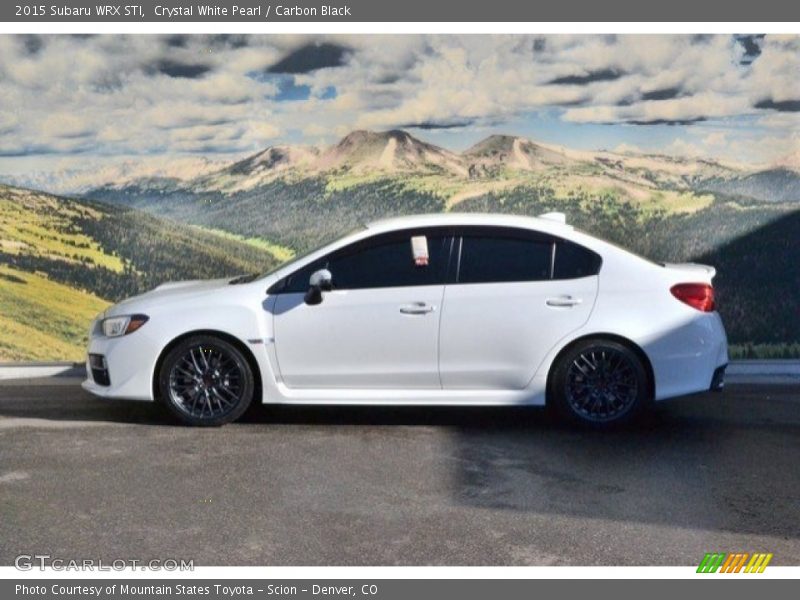 Crystal White Pearl / Carbon Black 2015 Subaru WRX STI
