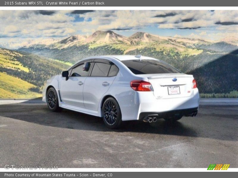 Crystal White Pearl / Carbon Black 2015 Subaru WRX STI