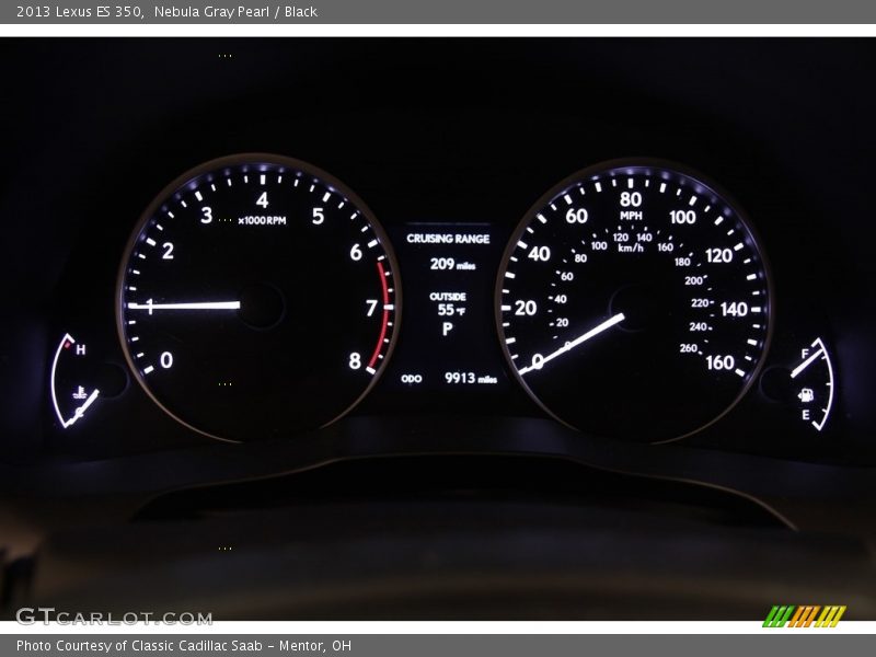 Nebula Gray Pearl / Black 2013 Lexus ES 350