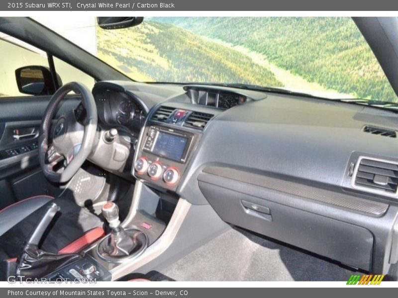Crystal White Pearl / Carbon Black 2015 Subaru WRX STI