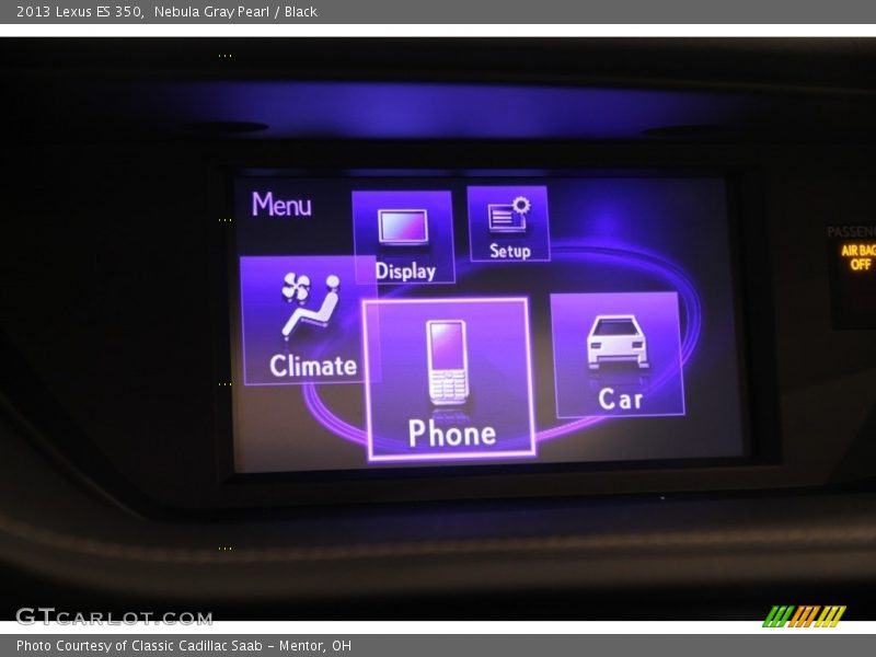 Nebula Gray Pearl / Black 2013 Lexus ES 350
