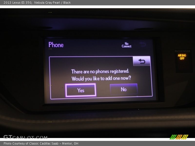 Nebula Gray Pearl / Black 2013 Lexus ES 350