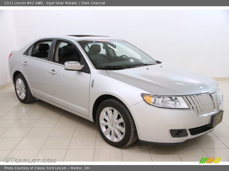 Ingot Silver Metallic / Dark Charcoal 2011 Lincoln MKZ AWD