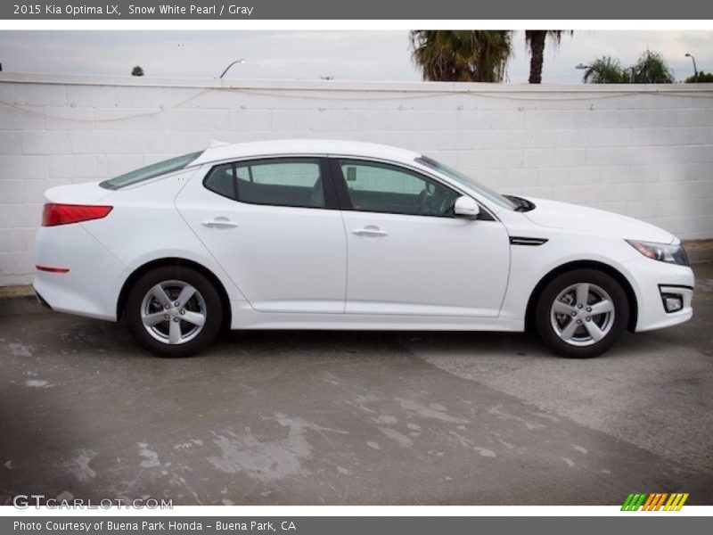 Snow White Pearl / Gray 2015 Kia Optima LX