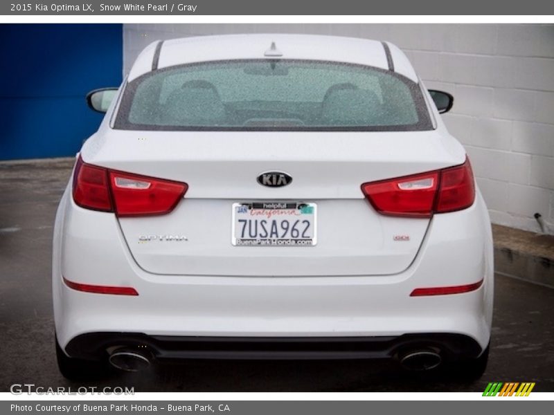 Snow White Pearl / Gray 2015 Kia Optima LX