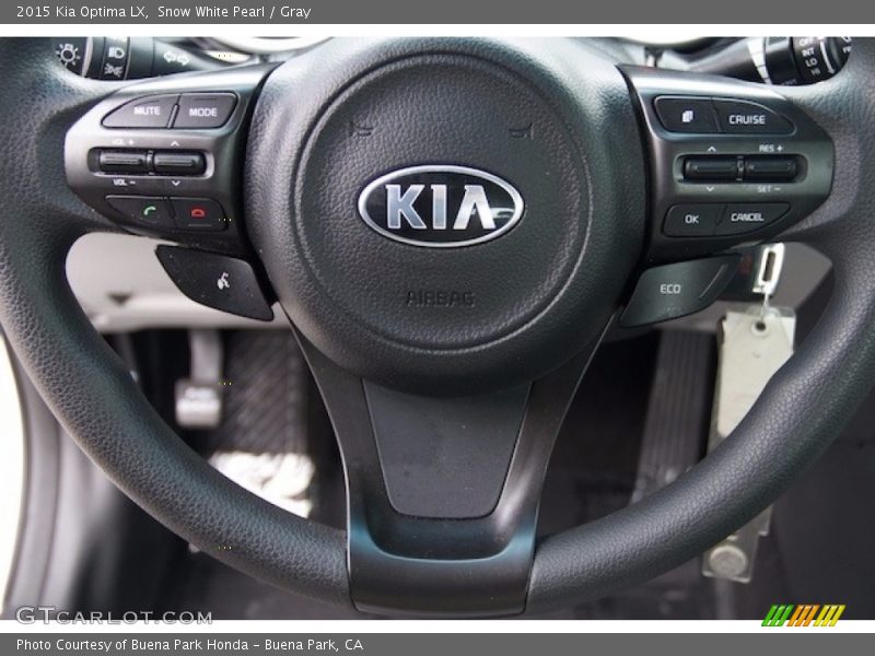 Snow White Pearl / Gray 2015 Kia Optima LX