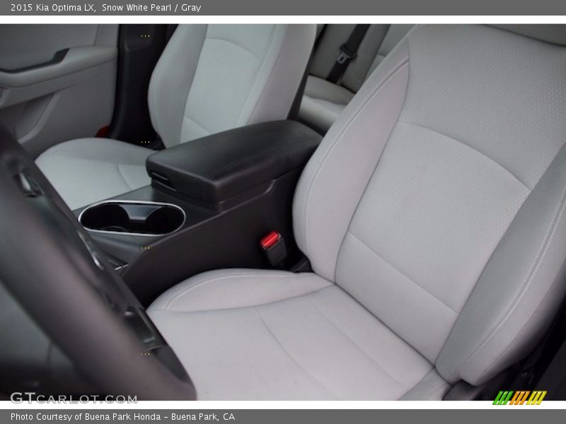 Snow White Pearl / Gray 2015 Kia Optima LX