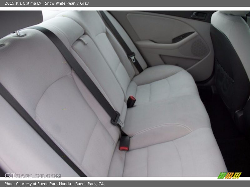 Snow White Pearl / Gray 2015 Kia Optima LX