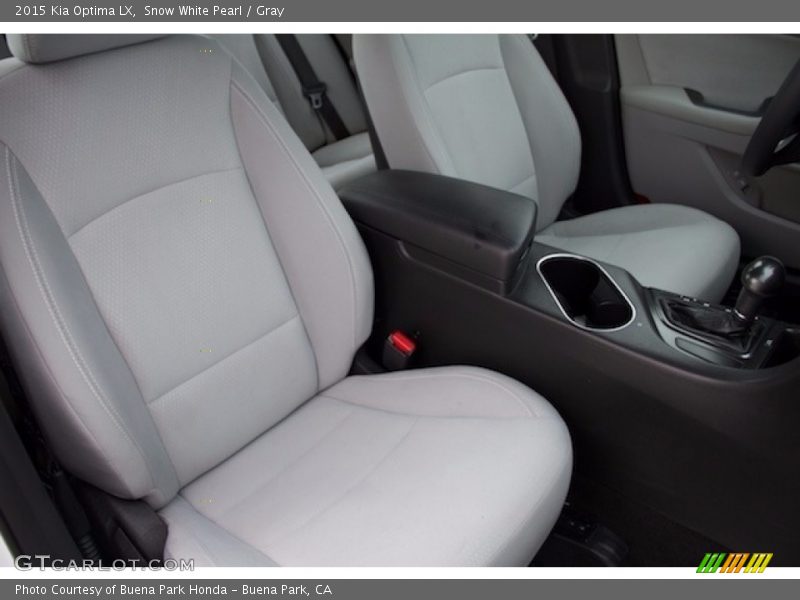 Snow White Pearl / Gray 2015 Kia Optima LX
