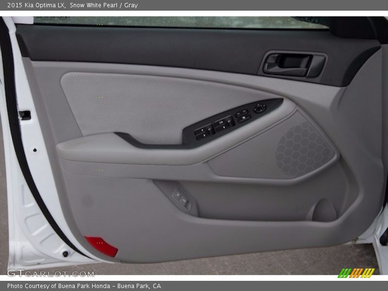 Snow White Pearl / Gray 2015 Kia Optima LX