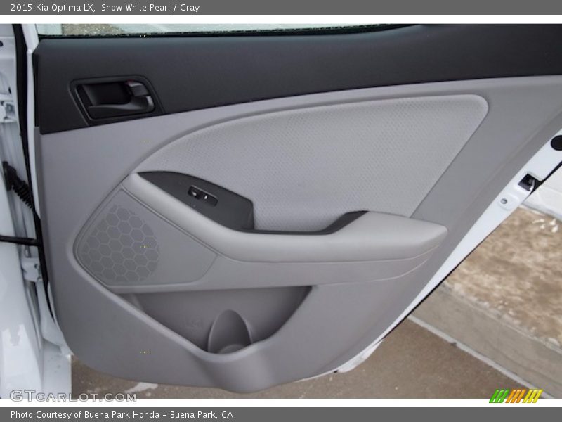 Snow White Pearl / Gray 2015 Kia Optima LX
