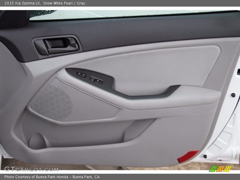 Snow White Pearl / Gray 2015 Kia Optima LX