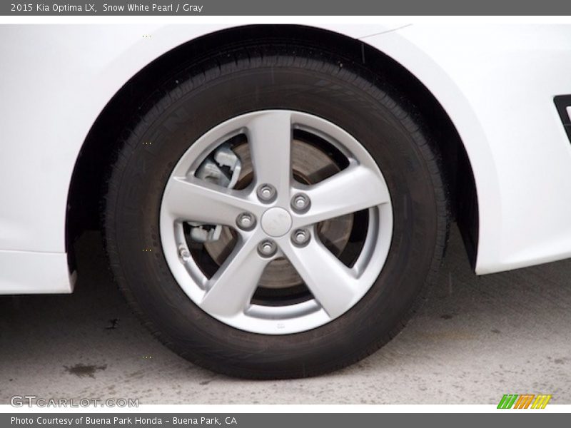 Snow White Pearl / Gray 2015 Kia Optima LX
