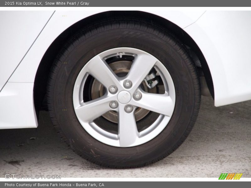 Snow White Pearl / Gray 2015 Kia Optima LX