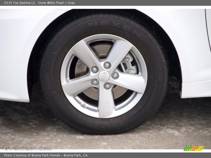 Snow White Pearl / Gray 2015 Kia Optima LX