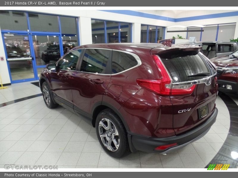 Basque Red Pearl II / Gray 2017 Honda CR-V EX-L AWD