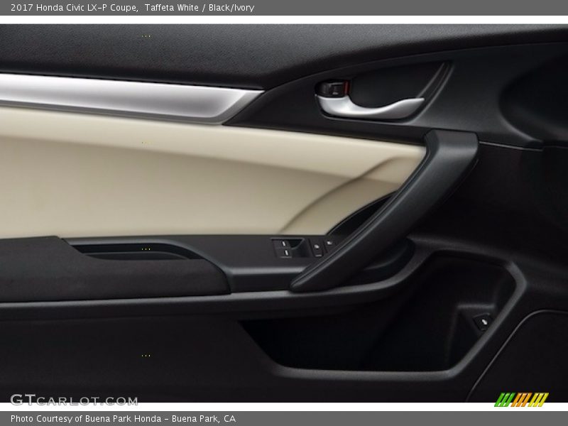 Taffeta White / Black/Ivory 2017 Honda Civic LX-P Coupe