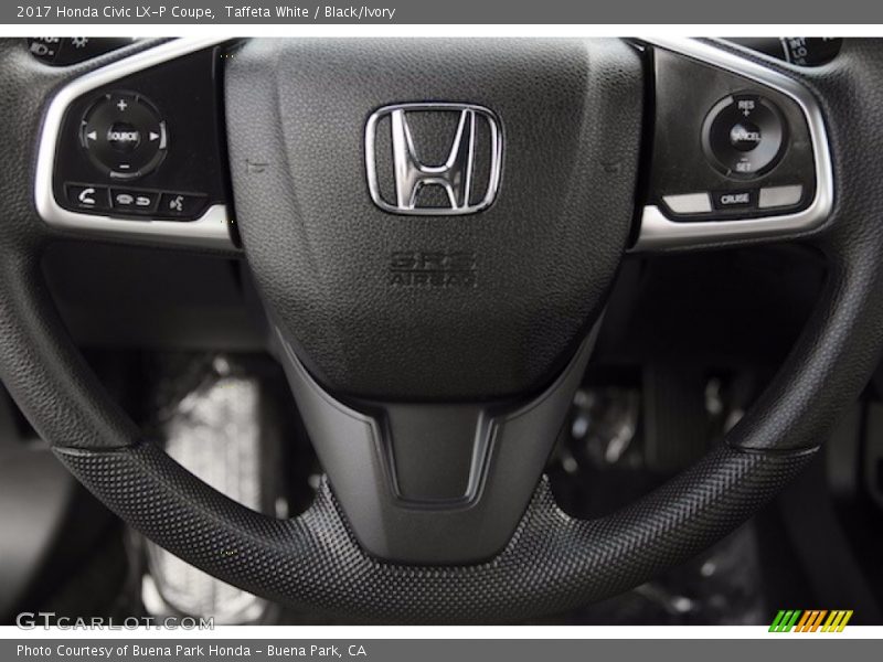 Taffeta White / Black/Ivory 2017 Honda Civic LX-P Coupe