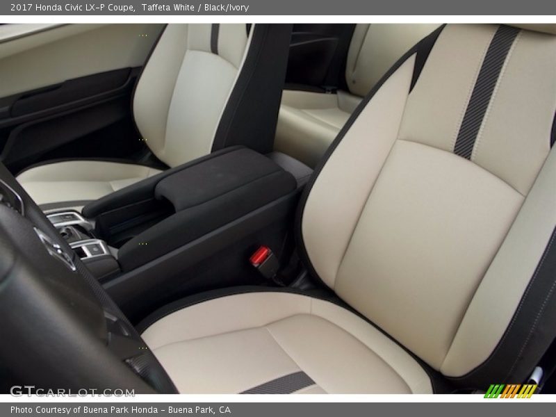 Taffeta White / Black/Ivory 2017 Honda Civic LX-P Coupe