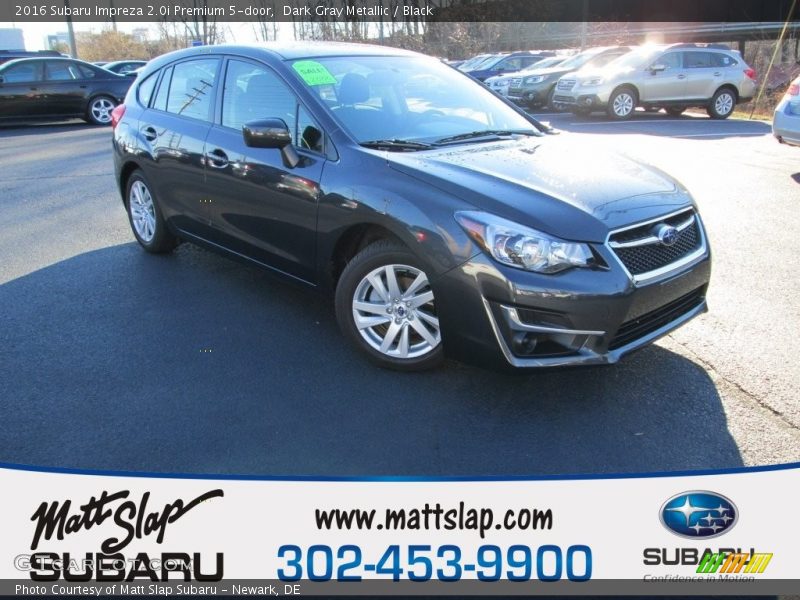 Dark Gray Metallic / Black 2016 Subaru Impreza 2.0i Premium 5-door