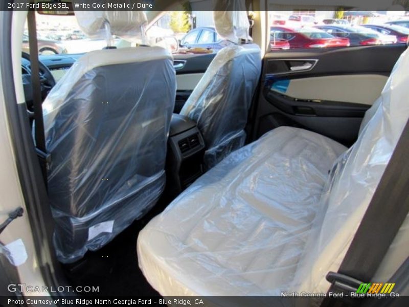White Gold Metallic / Dune 2017 Ford Edge SEL