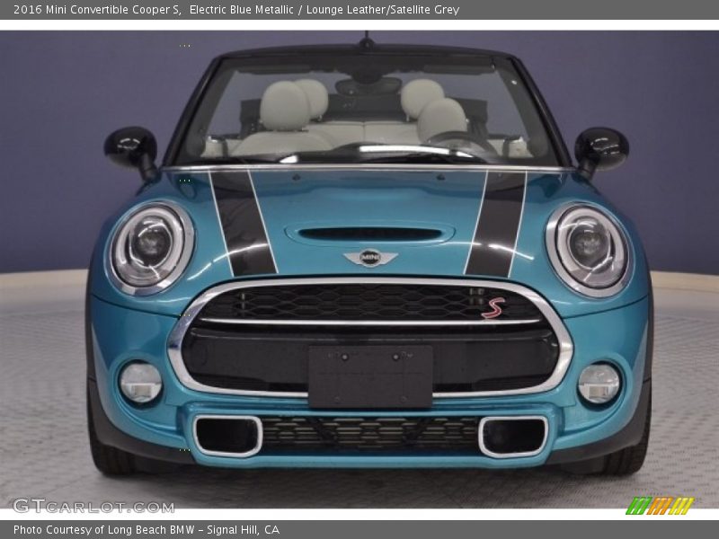Electric Blue Metallic / Lounge Leather/Satellite Grey 2016 Mini Convertible Cooper S