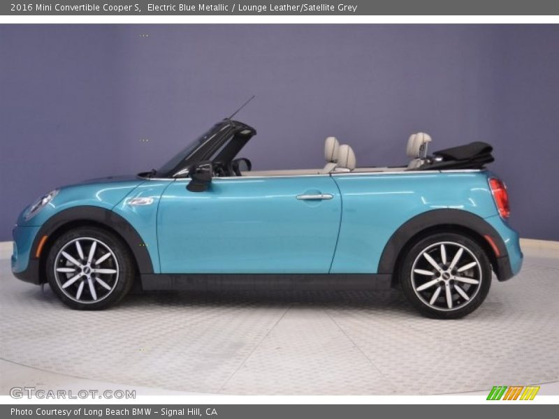 Electric Blue Metallic / Lounge Leather/Satellite Grey 2016 Mini Convertible Cooper S
