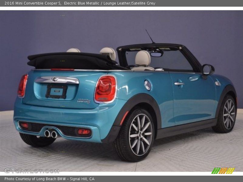 Electric Blue Metallic / Lounge Leather/Satellite Grey 2016 Mini Convertible Cooper S
