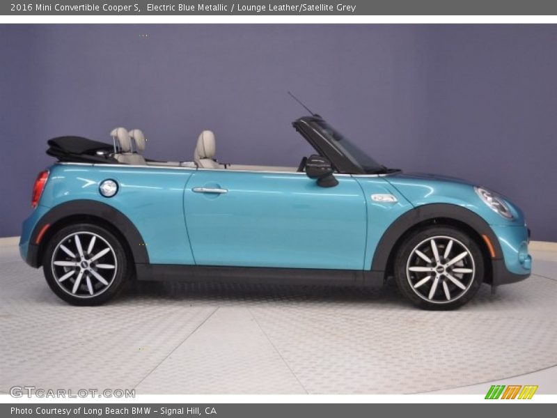 Electric Blue Metallic / Lounge Leather/Satellite Grey 2016 Mini Convertible Cooper S