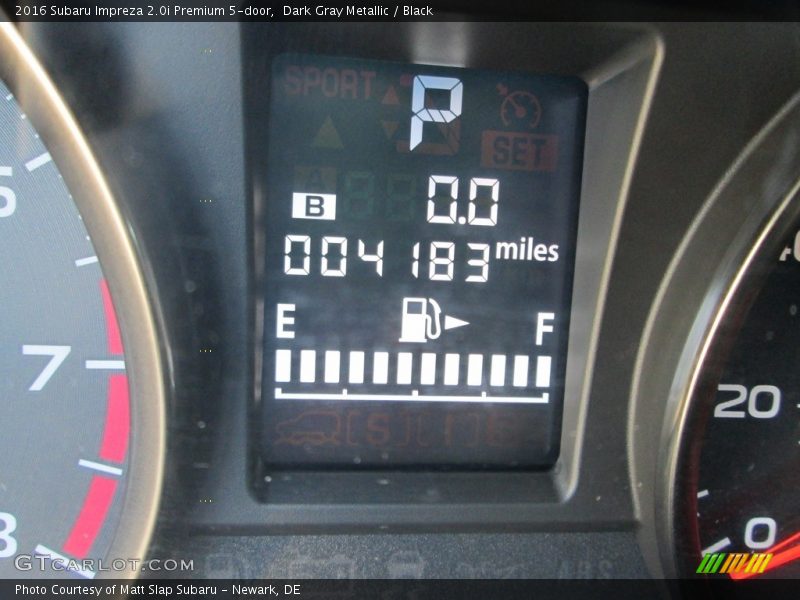 Dark Gray Metallic / Black 2016 Subaru Impreza 2.0i Premium 5-door