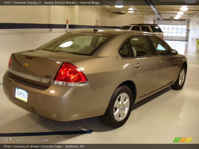 Amber Bronze Metallic / Neutral Beige 2007 Chevrolet Impala LT