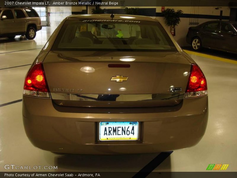 Amber Bronze Metallic / Neutral Beige 2007 Chevrolet Impala LT