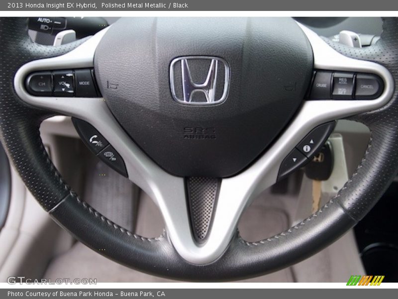 Polished Metal Metallic / Black 2013 Honda Insight EX Hybrid