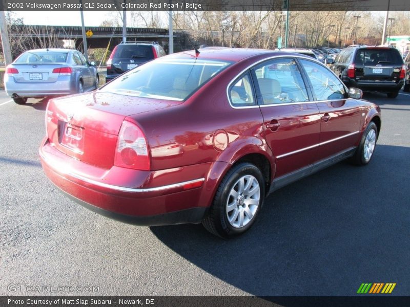 Colorado Red Pearl / Beige 2002 Volkswagen Passat GLS Sedan