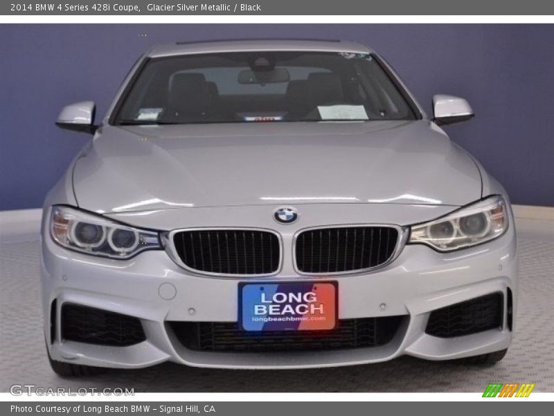 Glacier Silver Metallic / Black 2014 BMW 4 Series 428i Coupe