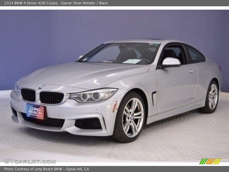 Glacier Silver Metallic / Black 2014 BMW 4 Series 428i Coupe