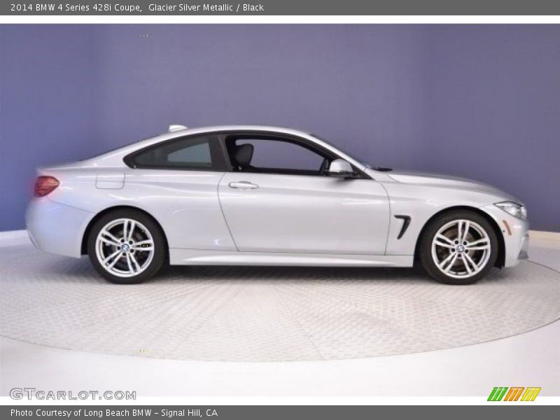 Glacier Silver Metallic / Black 2014 BMW 4 Series 428i Coupe