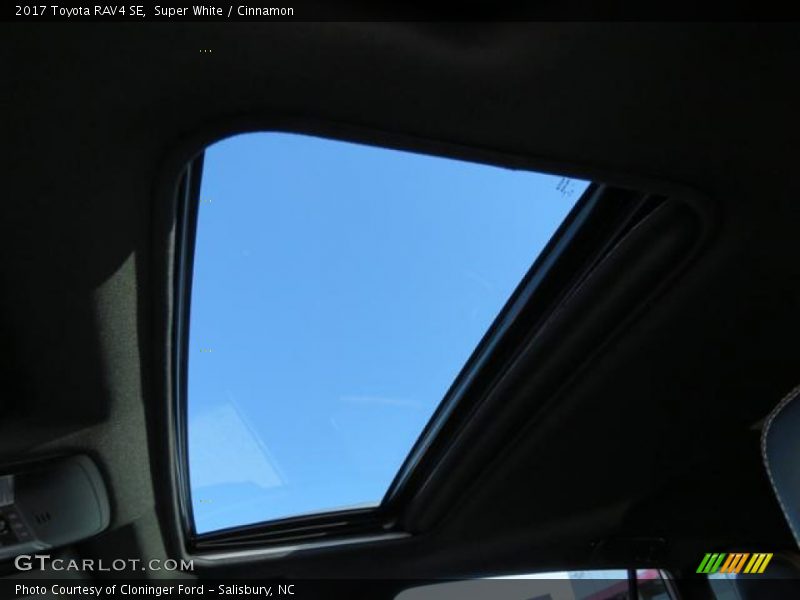 Super White / Cinnamon 2017 Toyota RAV4 SE