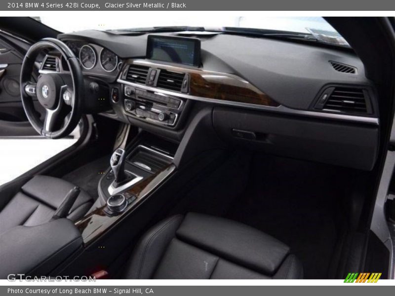 Glacier Silver Metallic / Black 2014 BMW 4 Series 428i Coupe