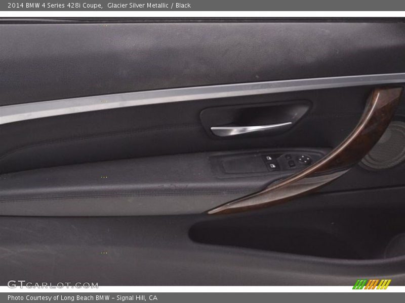 Glacier Silver Metallic / Black 2014 BMW 4 Series 428i Coupe