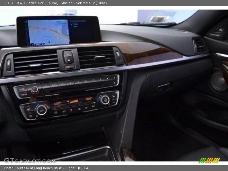 Glacier Silver Metallic / Black 2014 BMW 4 Series 428i Coupe