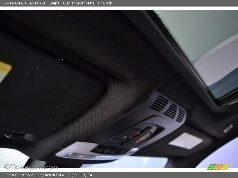 Glacier Silver Metallic / Black 2014 BMW 4 Series 428i Coupe