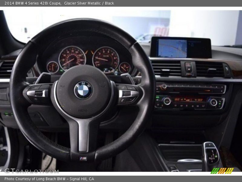 Glacier Silver Metallic / Black 2014 BMW 4 Series 428i Coupe