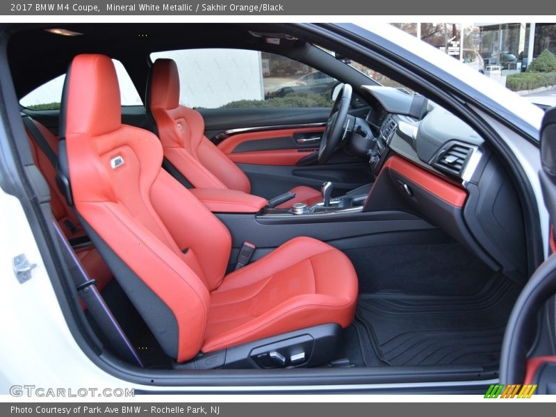 Mineral White Metallic / Sakhir Orange/Black 2017 BMW M4 Coupe