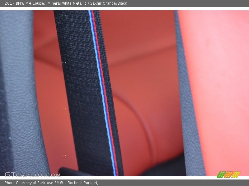 Mineral White Metallic / Sakhir Orange/Black 2017 BMW M4 Coupe
