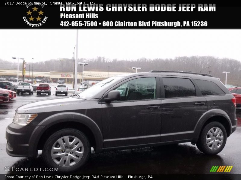 Granite Pearl-Coat / Black 2017 Dodge Journey SE