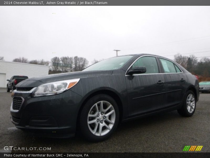 Ashen Gray Metallic / Jet Black/Titanium 2014 Chevrolet Malibu LT