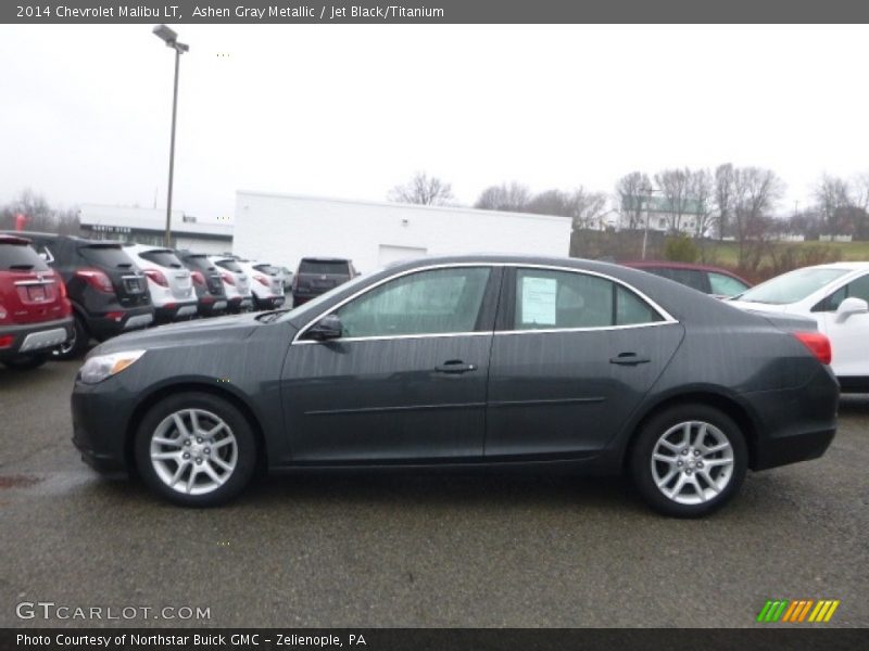 Ashen Gray Metallic / Jet Black/Titanium 2014 Chevrolet Malibu LT