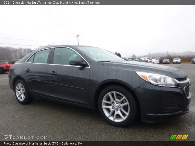 Ashen Gray Metallic / Jet Black/Titanium 2014 Chevrolet Malibu LT