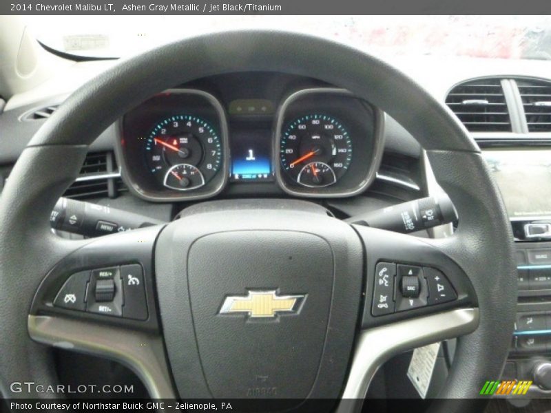 Ashen Gray Metallic / Jet Black/Titanium 2014 Chevrolet Malibu LT